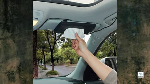 Review - Leather Tissue Holder, Mask Holder, Rectangular Sun Visor Napkin, Mask Dispenser,