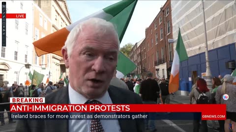 No more immigration-The Irish FLOOD the streets in FURY 19-09-24