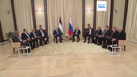 Palestinian leader Abbas 'stands with' Russia as he meets Putin on Moscow visit