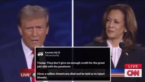 Debate clips Trump Harris