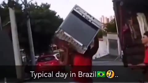 Brazilian Man Dancing With Fridge🤣🤣🤣