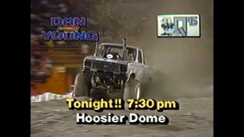 February 22, 1986 - Ad for Mud Racing Winter Nationals at Hoosier Dome