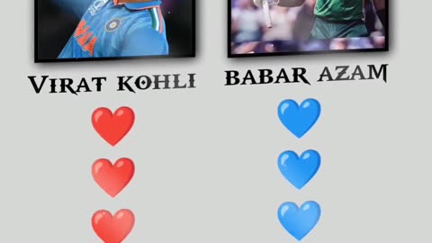 Virat Kohli VS Babar Azam #virat #babarazam #shortsfeed #shortvideo #shorts