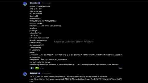 Bluewater SPAMMING his own channel while having a MENTAL BREAKDOWN