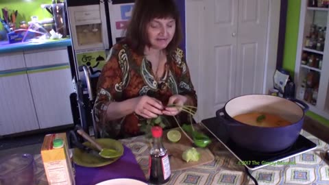 Red Curry and Coconut Soup with Chicken