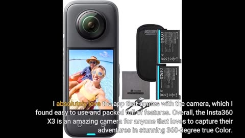 Buyer Feedback: Insta360 X3 - Waterproof 360° Action Camera with 12" Sensor, 5.7K 360°, 72MP 3...