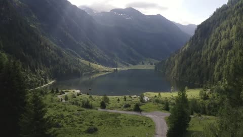 Serenity from Above: A Stunning Nature Drone View