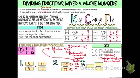 Informal Geometry Dividing Fractions