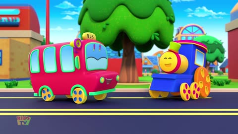 Wheels on the Bus - Kids Learning Video, Nursery Rhyme & Baby Song