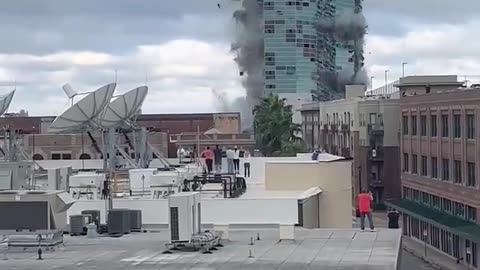 Implosion of the Capital One Tower in Lake Charles, Louisiana