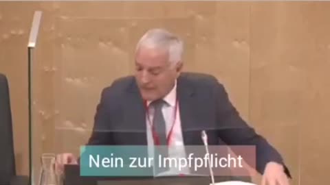 Dr. Michael Geistlinger, Professor für Verfassungs- und Verwaltungsrecht spricht im Parlament