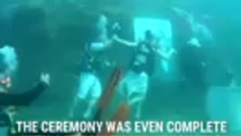 Scuba Diving Couple Gets Married 20 Feet Underwater