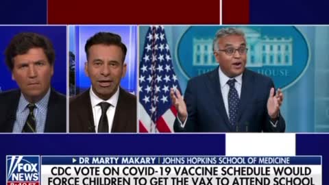 CDC Could Make COVID Vax Mandatory for Kids: Tucker and Dr. Makary Respond