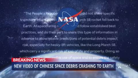 Unknown Amount Of Chinese Space Debris Entered Earth’s Atmosphere From Free-Falling Rocket