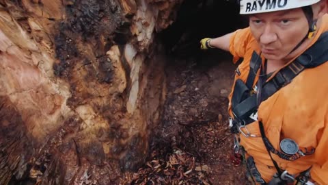 Parker Explores the Old Shafts at German Gully