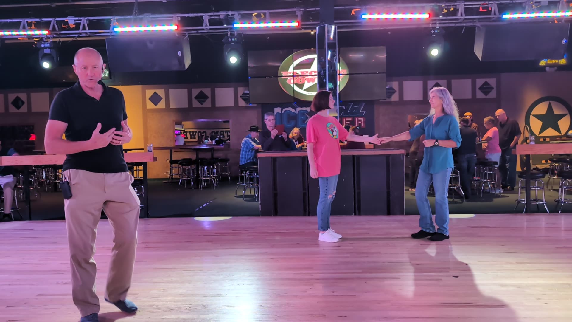 West Coast Swing Electric Cowboy with Alyson and Kathy and Wes Neese