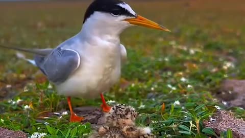 Bird Feeding baby