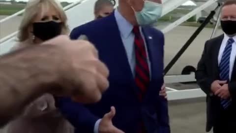 Jill Biden Pulls Bumbling Biden Away After He Gets Heckled