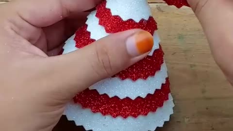 Handmade Christmas ornaments making for home decoration