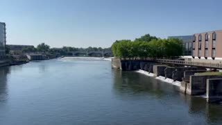 Saint Joseph river in South Bend Indiana