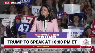 FULL SPEECH: Tulsi Gabbard Speaks at the Trump Rally in Las Vegas, NV - 9/13/24