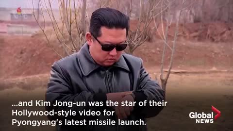 North Korea airs new missile launch with Kim Jong-un as star of action-movie style footage