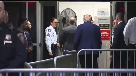 President Trump has just left the courtroom