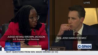 Sen. Josh Hawley to Judge Ketanji Brown Jackson: "Is it your view that society is too hard on sex offenders?"