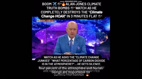 Alan Jones - Climate Change hoax destroyed in 3 minutes!!