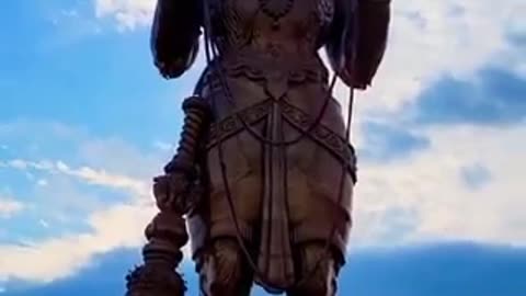 Unveiling of a massive 90-foot monkey statue of Hanuman in Houston, Texas