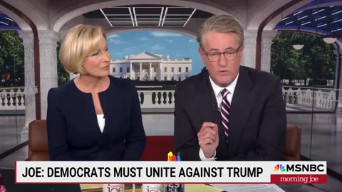 Morning Joe "Democrats have to unite against the immediate threat" LOL