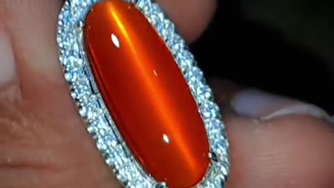 orange crystal stone