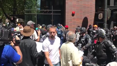 June 10 2017 Seattle 1.9 Antifa attacks Trump supporters