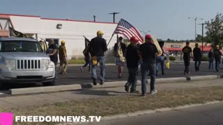 Proud Boys marching in Springfield Ohio