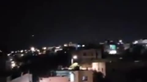 IRAN ISRAEL WAR - WW3- Iranian missiles pass through the Iron Dome dam in Hebron