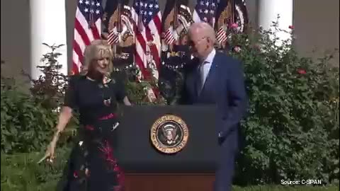 “You Go Down This Way”: Dr. Jill Appears to Have to Direct Biden Away from the Podium [WATCH]