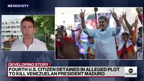 4 Americans detained in alleged plot to kill Venezuelan President Nicolas Maduro