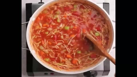 Detox Soup - Tomato With Cabbage Healthy Soup