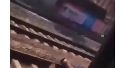 Train stunt gone wrong