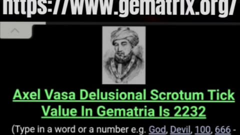 Axel Vasa - Because Gematria Says So...