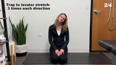 Neck stretches to improve mobility and reduce neck pain