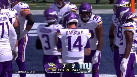 Sam Darnold leads Vikings 99 yards for a touchdown! - Vikings @ Giants Week 1, 2024