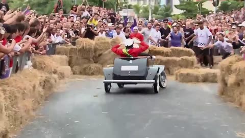 RedBull Soapbox Race | Funny Crash Moments