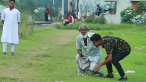 Fake Tiger Prank With Grandpa