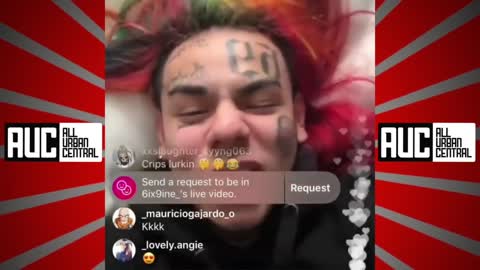 6ix9ine And Crew Run Into Jay Z And Blue Ivy Drving Drop Top In Hollywood