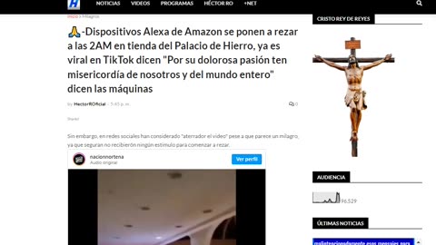 🙏-VIDEO: Dispositivos Alexa rezan a las 2AM en tienda del Palacio de Hierro, es viral