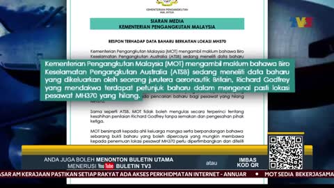 MISTERI MH370 | Petunjuk Baharu Lokasi, Malaysia Sedia Kerjasama