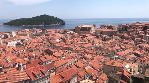 Dubrovnik Old City View from North City Wall