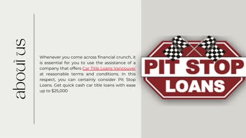 Car Title Loans Vancouver | No Credit Check | Apply Now