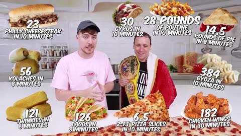 World biggest pizza eating 😱